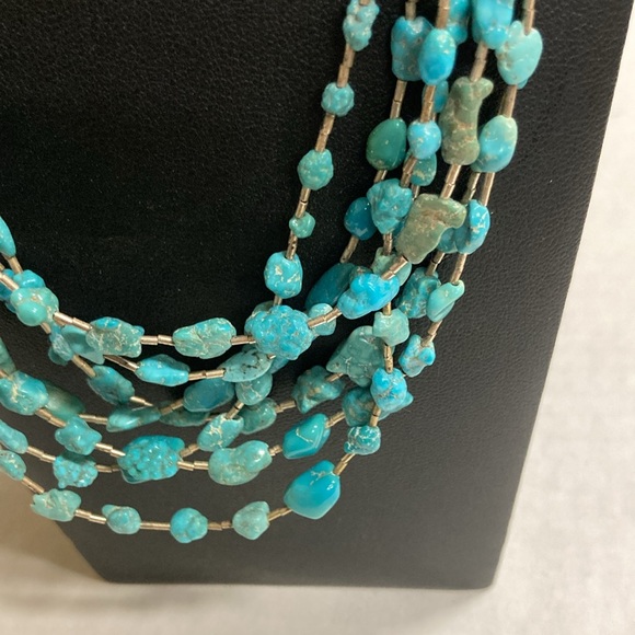 Waterfall Turquoise Necklace - Picture 2 of 6